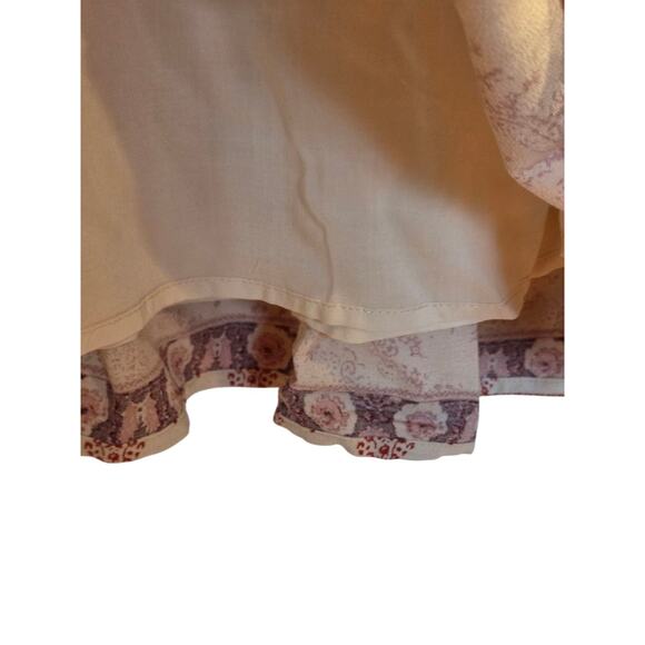 Free People Bella Notte Midi Dress Pink Combo, Boho Cottagecore Prairie | 6 EUC - Picture 11 of 13